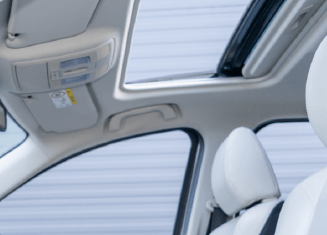 Headliner fabric fixation