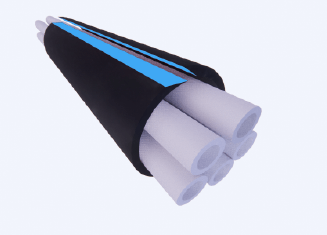 Bonding of wire harness foam / abrasion-resistant fabric