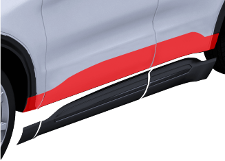 Door sill/guard panel bonding