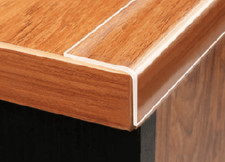 protecting desktop edges from impact