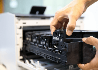 Bonding of inkjet printer cartridge cushioning pads