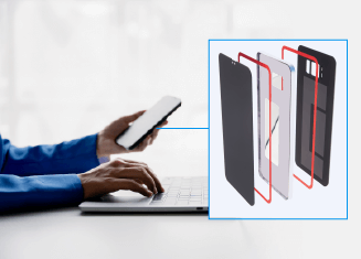 Attachment of smartphone frame structures
