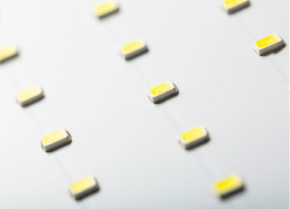 Bonding and securing graphite heat dissipation sheets for LED lights