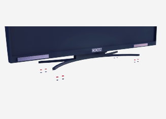 Attachment of bases and anti-vibration foam
