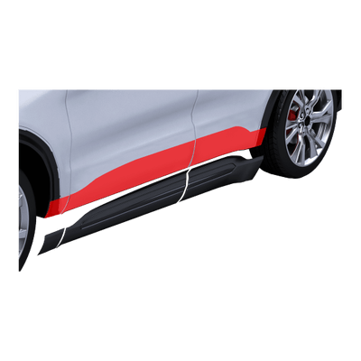 Bonding of lower pedal/guard plate of door