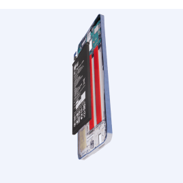 The battery is fixed