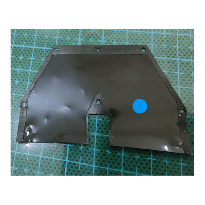The graphite sheet is bonded and fixed