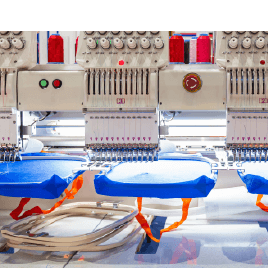 Temporary fixation of computer embroidery process