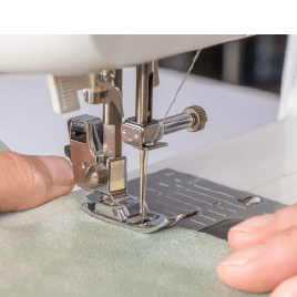 Leather sewing positioning