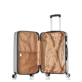Temporary fixation of lining of luggage by sewing