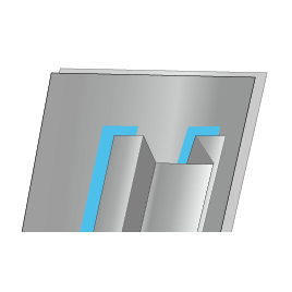 Fixing of elevator stiffeners