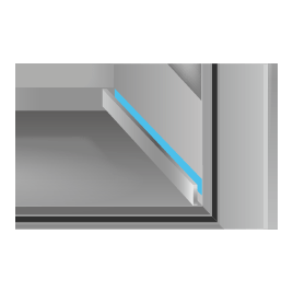 Skirting edge strip bonding
