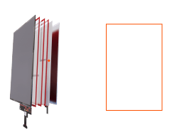LCD screen backlight function piece fixing